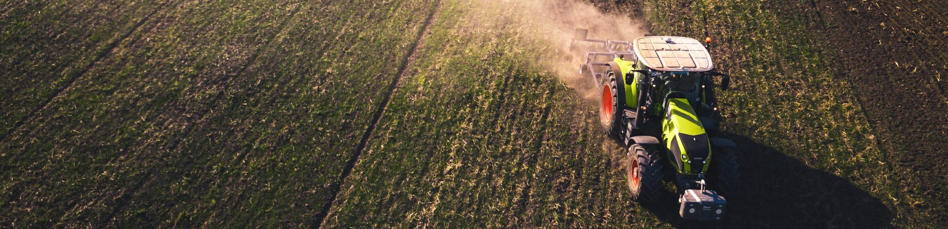 tractor in field